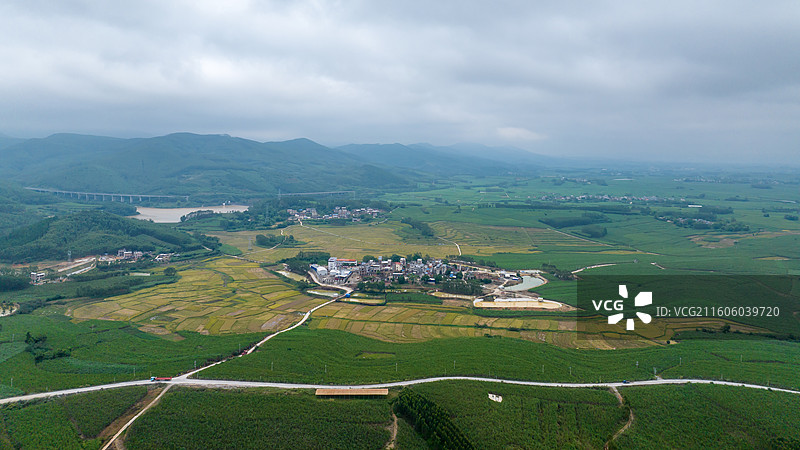 广西防城港市上思县在妙镇佛子村田园风光图片素材