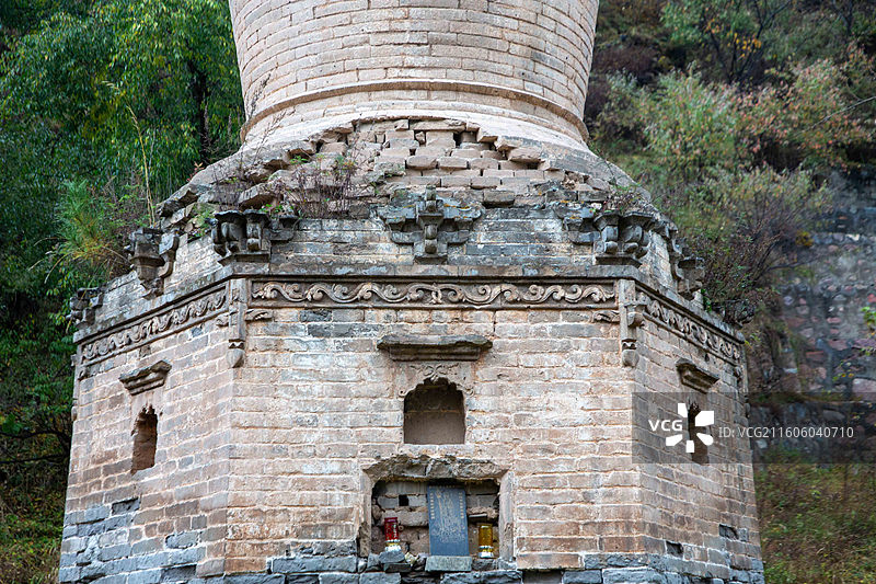 五台山车沟寺塔（明代）图片素材