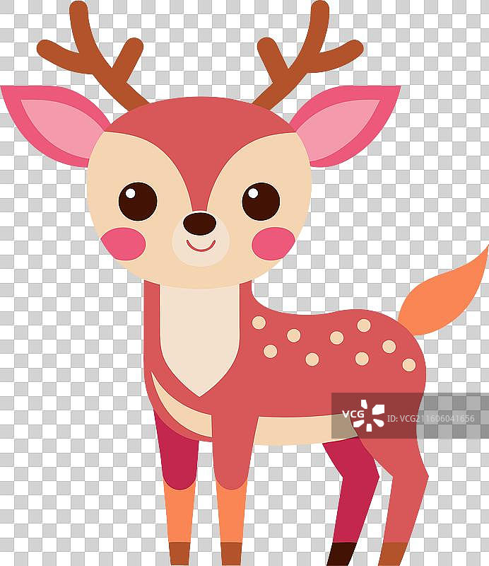 可爱的鹿图片素材