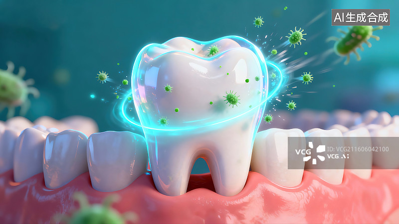 【AI数字艺术】牙齿医疗保护图片素材