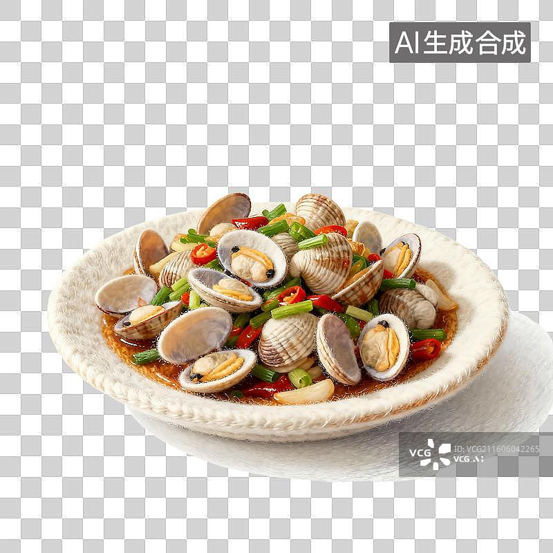 【AI数字艺术】可爱温馨毛毡风格年夜饭美食元素图片素材