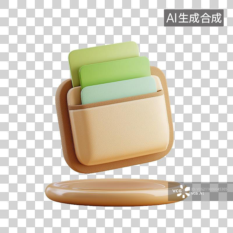 【AI数字艺术】极简钱包图标图片素材