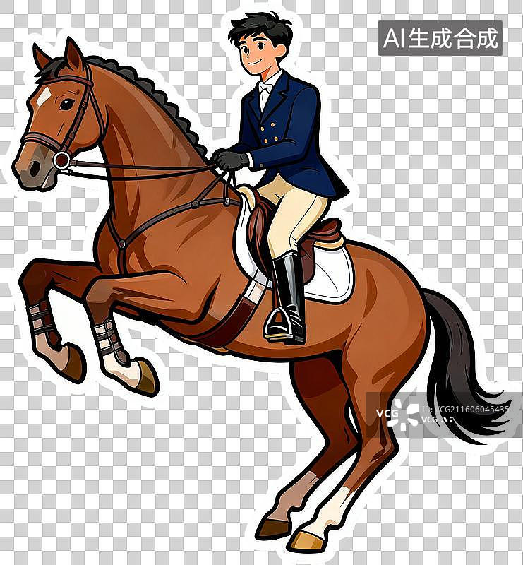 【AI数字艺术】卡通扁平插画贴纸风格高尔夫射箭游泳足球篮球乒乓球马术羽毛球运动会插画元素免抠图形图片素材