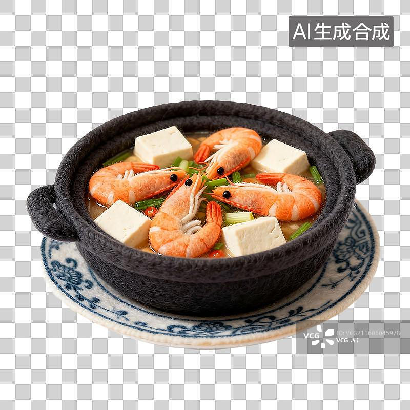 【AI数字艺术】可爱温馨毛毡风格年夜饭美食元素图片素材