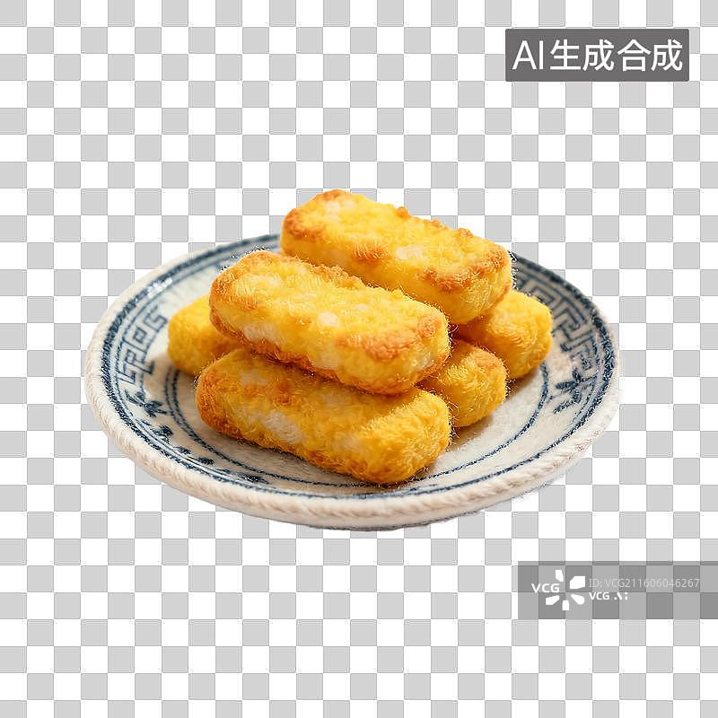 【AI数字艺术】可爱温馨毛毡风格年夜饭美食元素图片素材