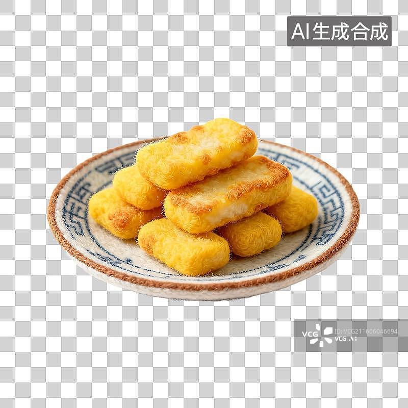 【AI数字艺术】可爱温馨毛毡风格年夜饭美食元素图片素材