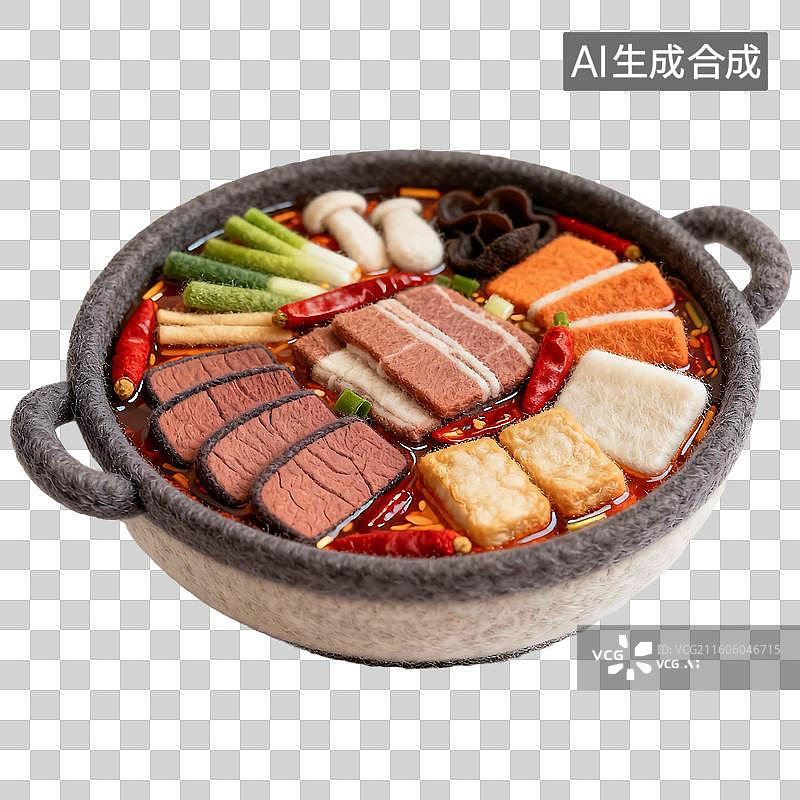 【AI数字艺术】可爱温馨毛毡风格年夜饭美食元素图片素材