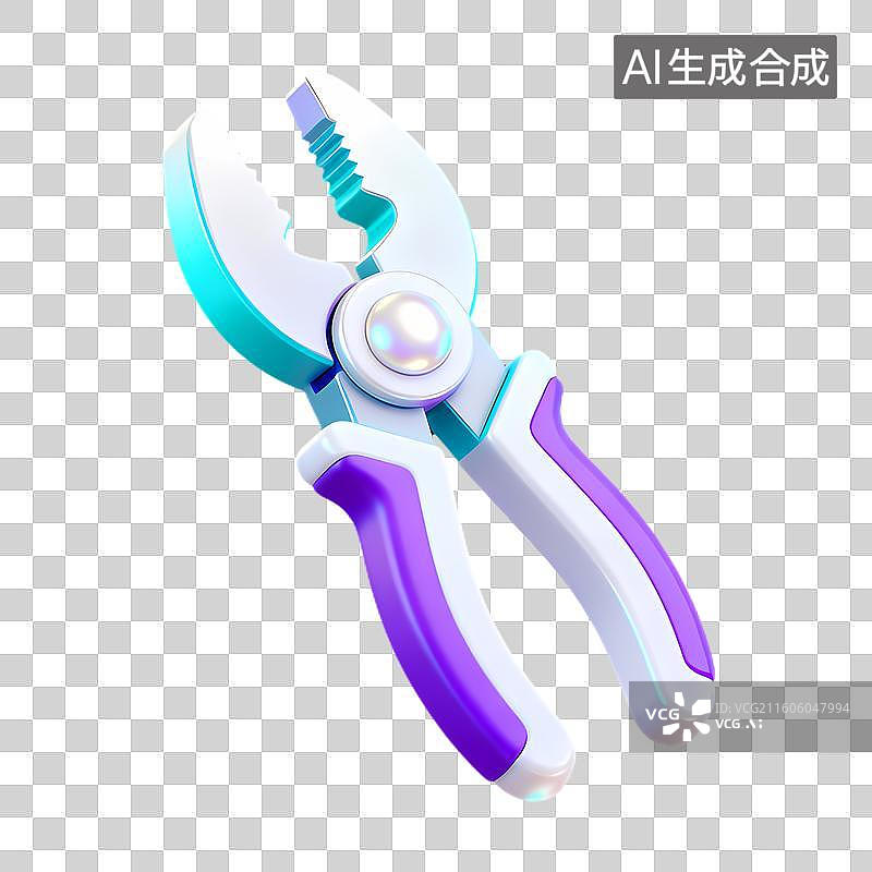 【AI数字艺术】彩色钳子工具用于维修图片素材