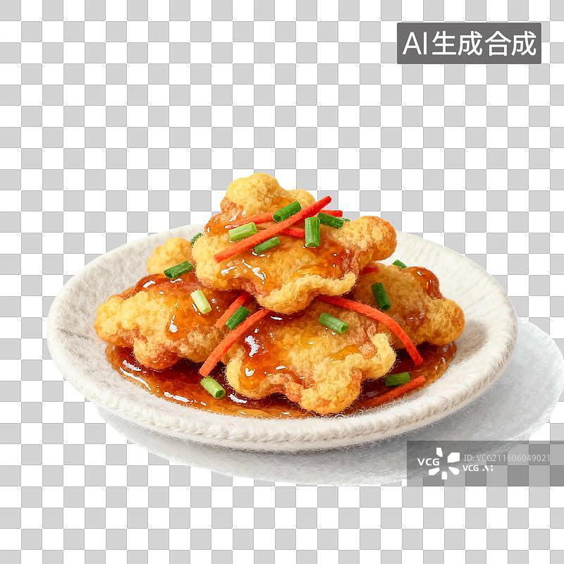 【AI数字艺术】可爱温馨毛毡风格年夜饭美食元素图片素材