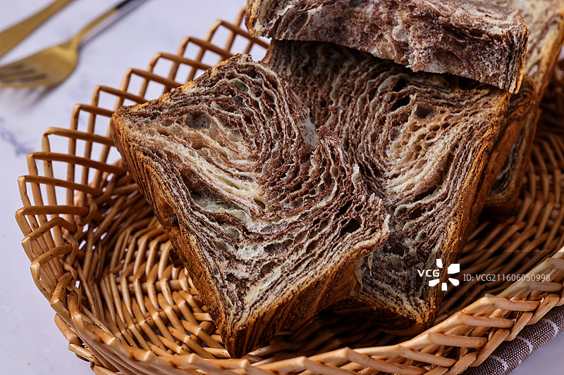 巧克力吐司图片素材