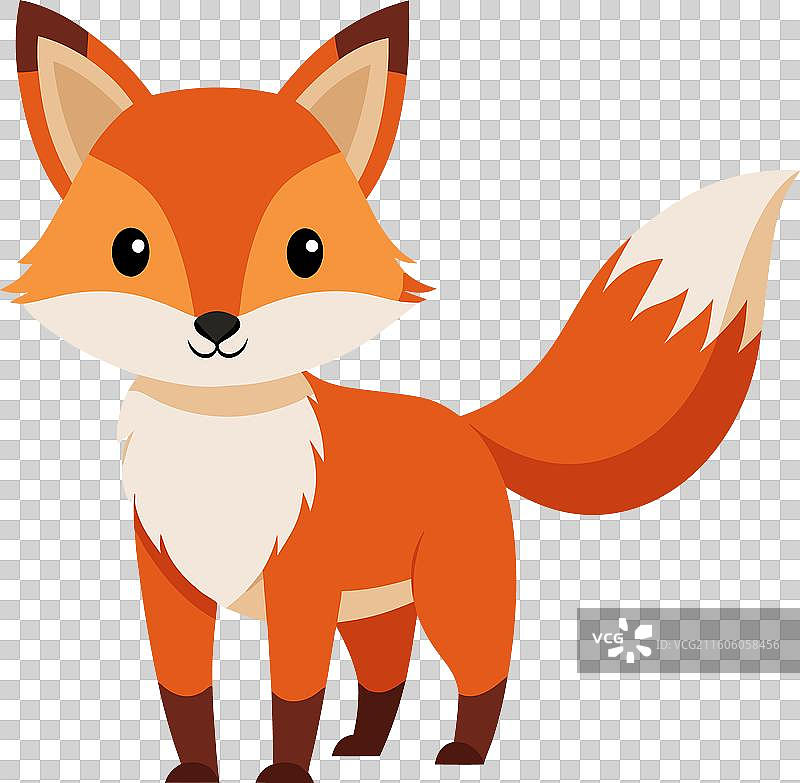 可爱风格的豺图片素材