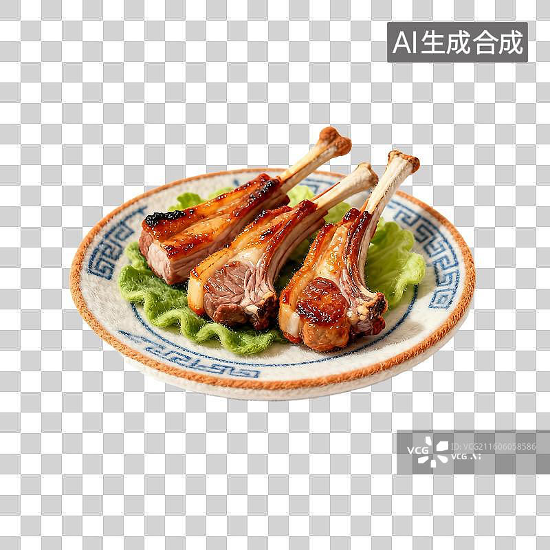 【AI数字艺术】可爱温馨毛毡风格年夜饭美食元素图片素材