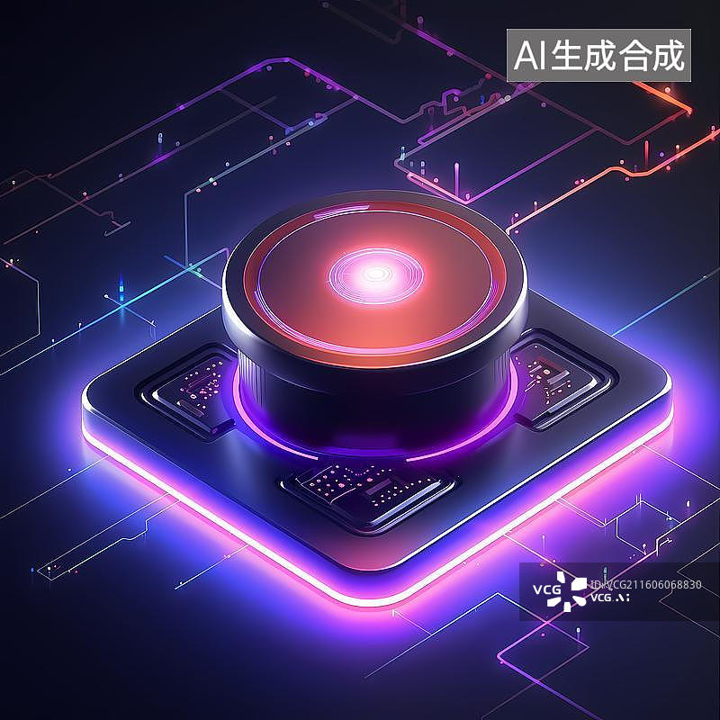 【AI数字艺术】锂电池储能概念科技背景图片素材