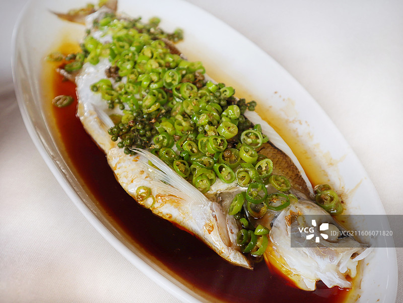 藤椒白丝鱼图片素材