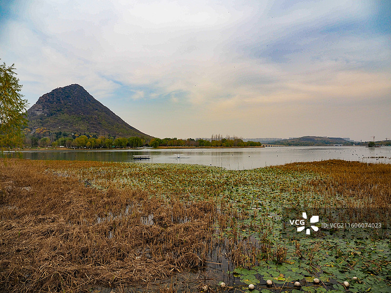 济南华山湖公园的风景图片素材
