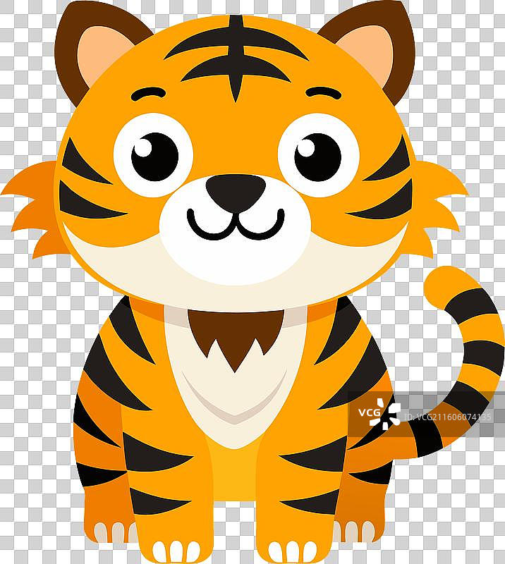 可爱的剑齿虎图片素材