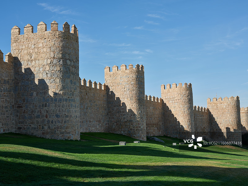阿维拉的古城墙图片素材