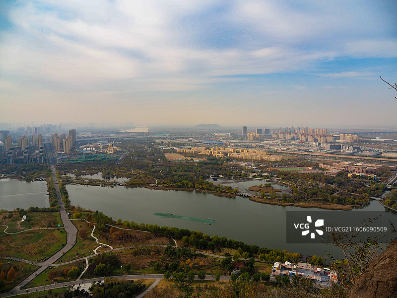 济南华山湖公园的风景图片素材