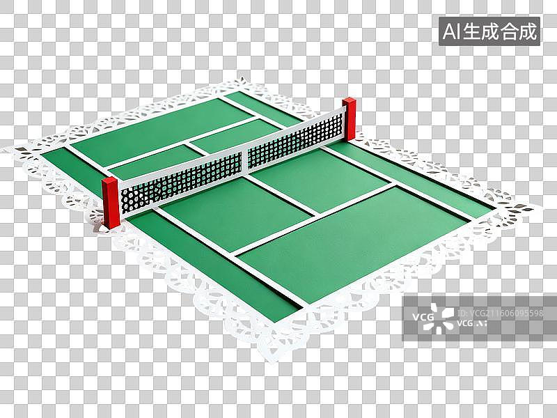 【AI数字艺术】网球场-体育运动项目图片素材