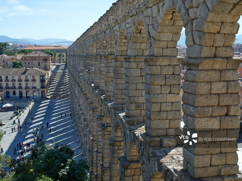 塞哥维亚的古罗马输水道图片素材