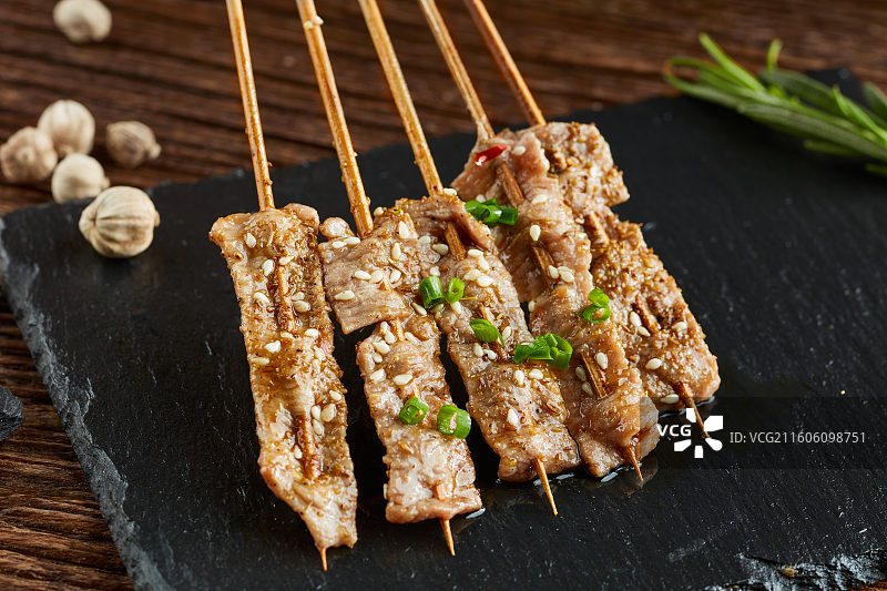 碳烤猪肉串图片素材