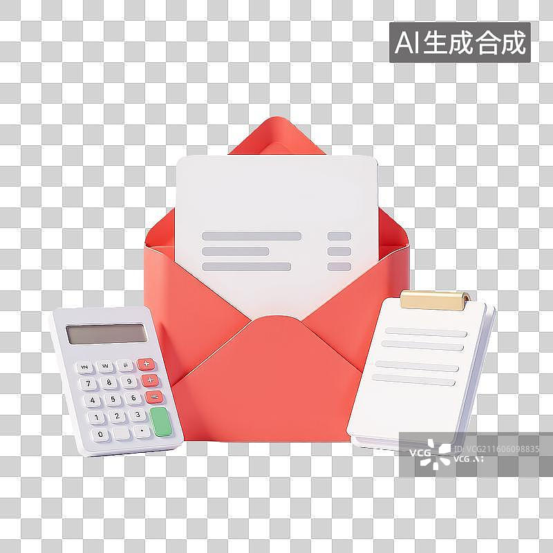 【AI数字艺术】3d轻拟物质感金融理财计算机元素图片素材