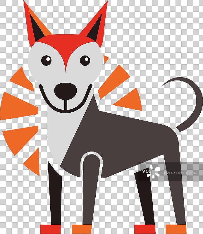 狗蜱虫发出卡哇伊的尖叫声图片素材