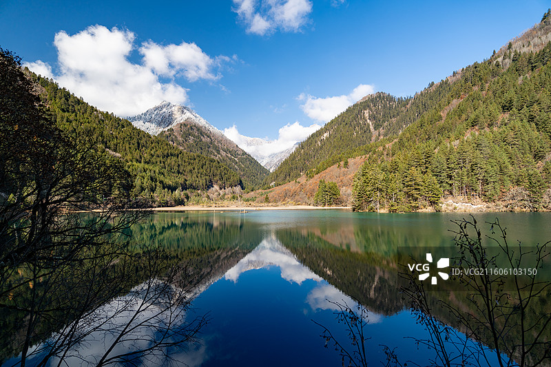 四川阿坝州九寨沟景区-静海图片素材