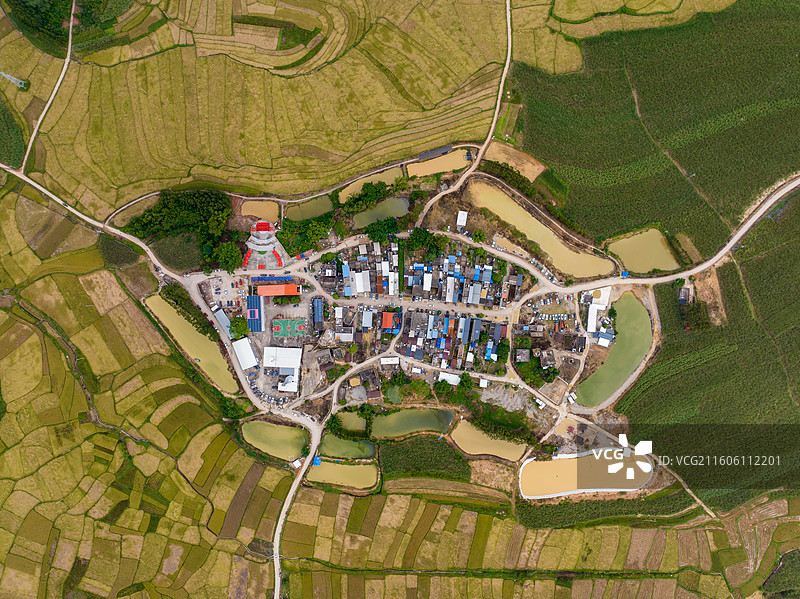 广西防城港市上思县在妙镇佛子村田园风光图片素材