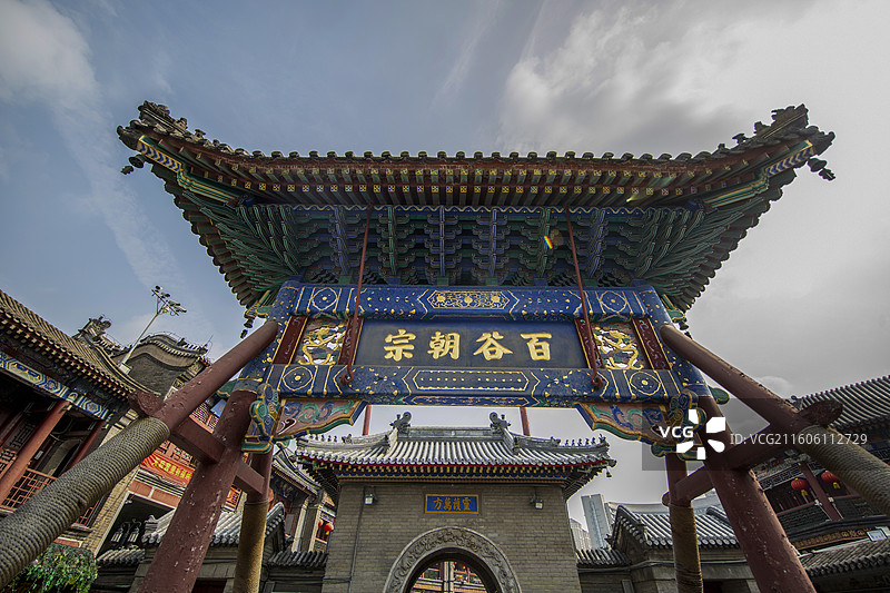 天津市古文化街天后宫：牌楼图片素材