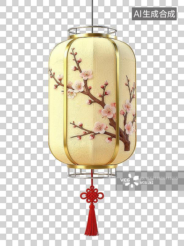 【AI数字艺术】中国新年灯笼元素插画图片素材