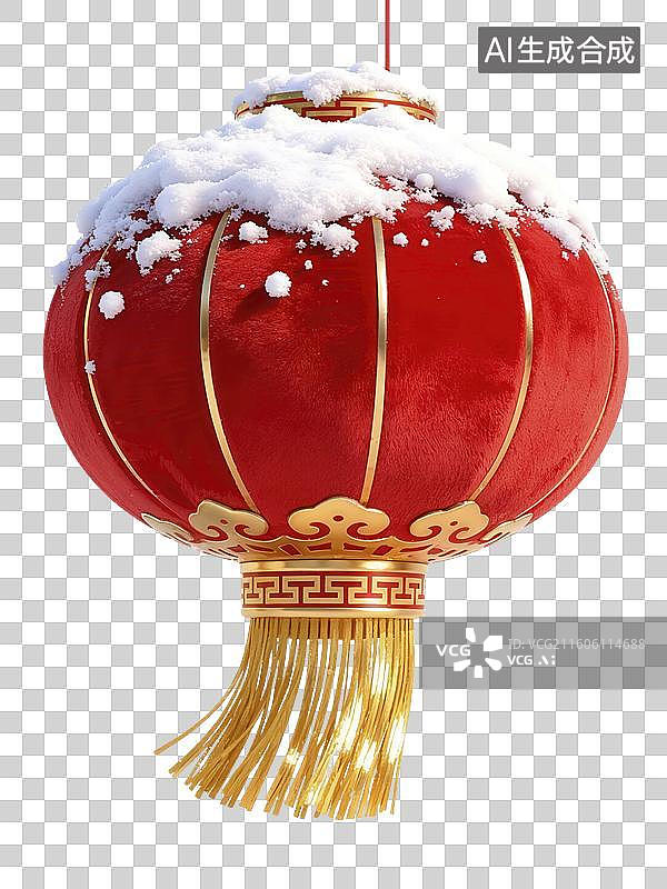 【AI数字艺术】中国新年灯笼元素插画图片素材