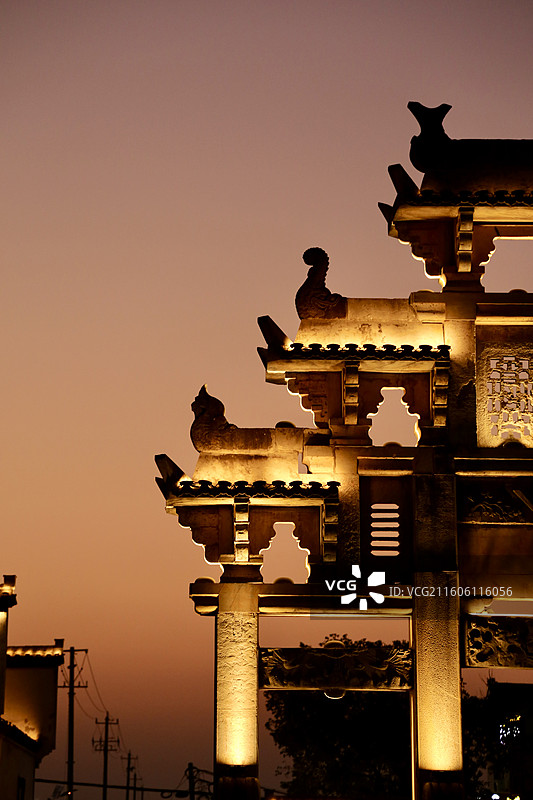 安徽铜陵犁桥水镇图片素材