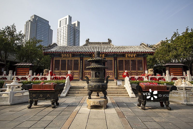 天津市古文化街天后宫：正殿图片素材