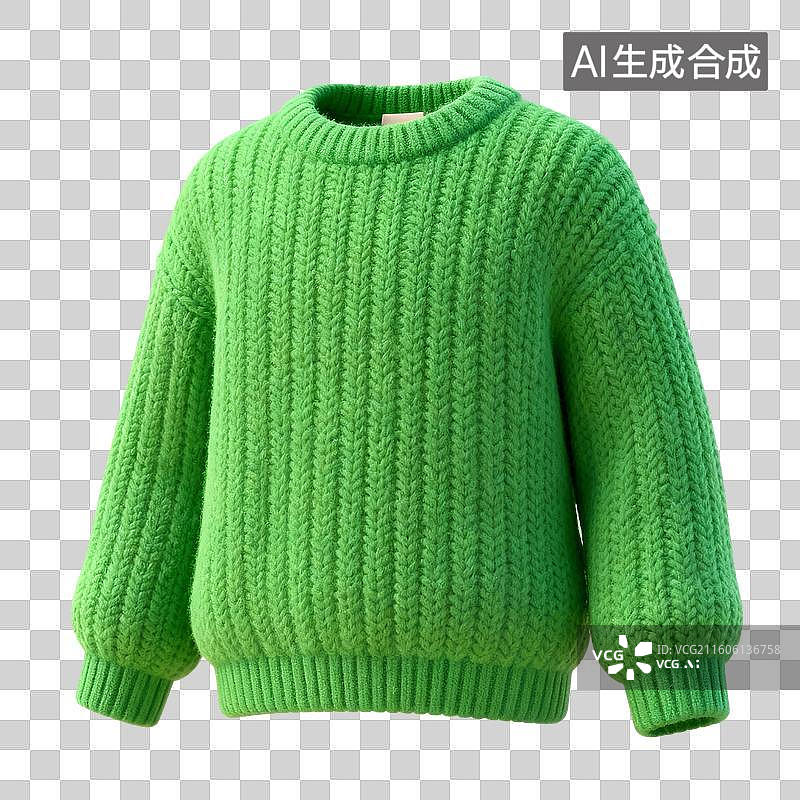 【AI数字艺术】3D渲染，毛衣，针织上衣，羊毛衫，针织羊毛上衣，冬天厚衣服，上衣，免抠元素图片素材