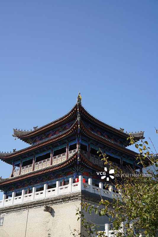 西安鄠邑区钟楼图片素材