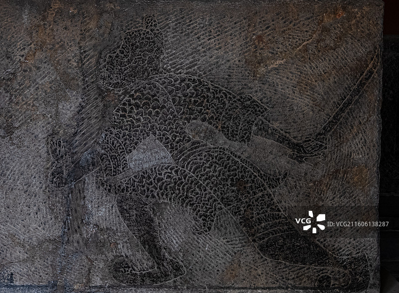 曲阜孔庙 神庖汉画像石二展室 1937年出土于曲阜韩家铺的双室石椁墓图片素材