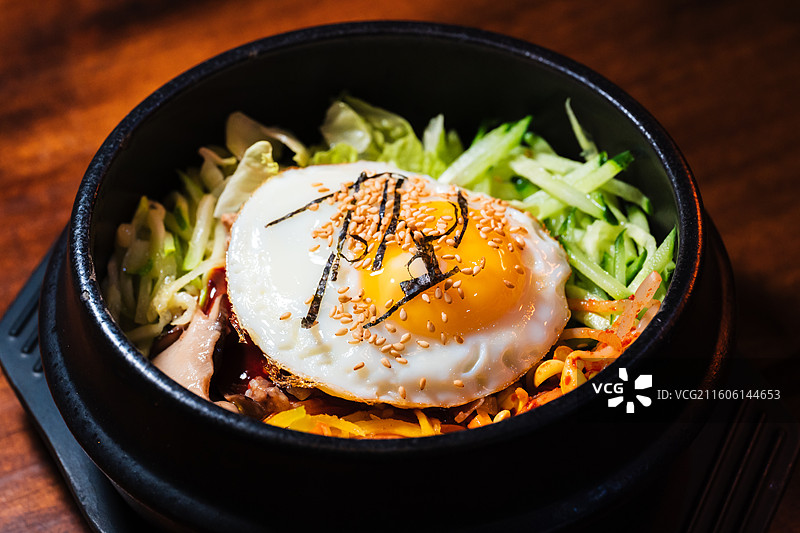 韩式石锅拌饭 辣白菜 KIMCHI图片素材