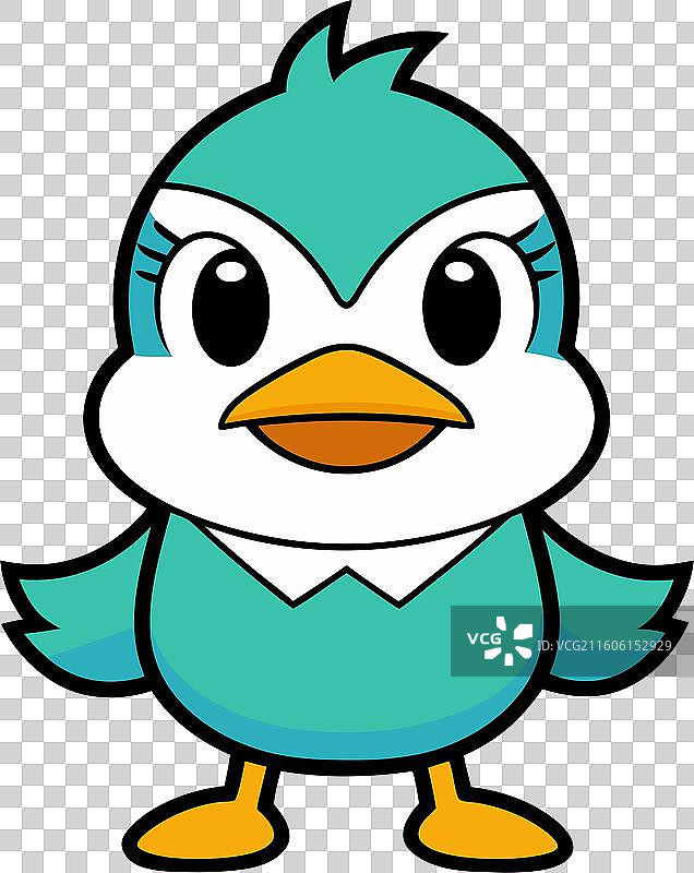 可爱的鸭子敲门图片素材