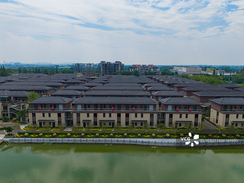 浙江省嘉兴市嘉善县，烂尾楼图片素材