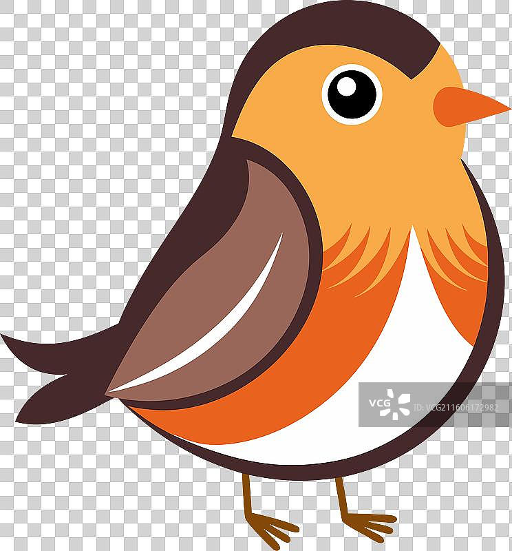 卡哇伊风格的鹪鹩飞翔图片素材