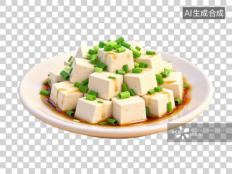 【AI数字艺术】葱油豆腐块图片素材