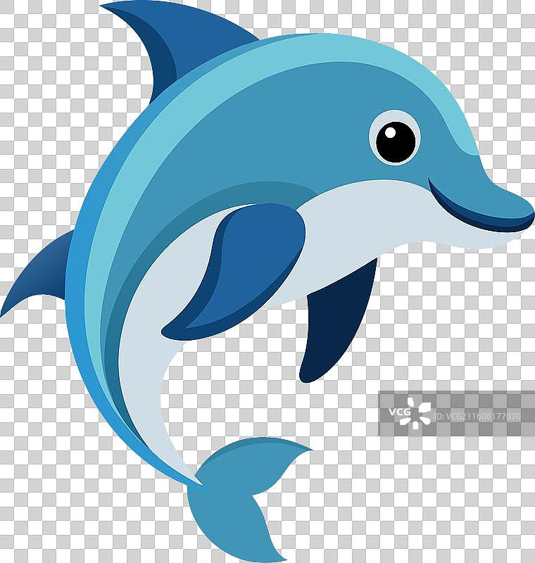 可爱的昏暗海豚鱼图片素材