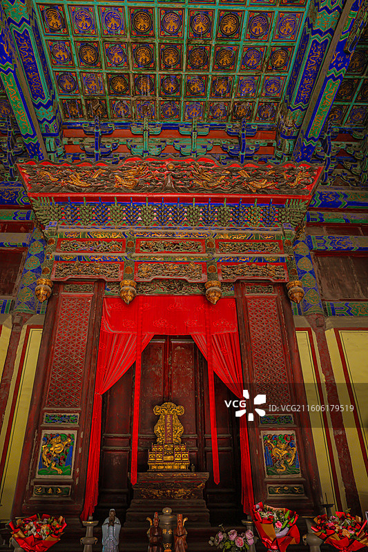 曲阜孔庙 寝殿 古建筑 世界文化遗产图片素材