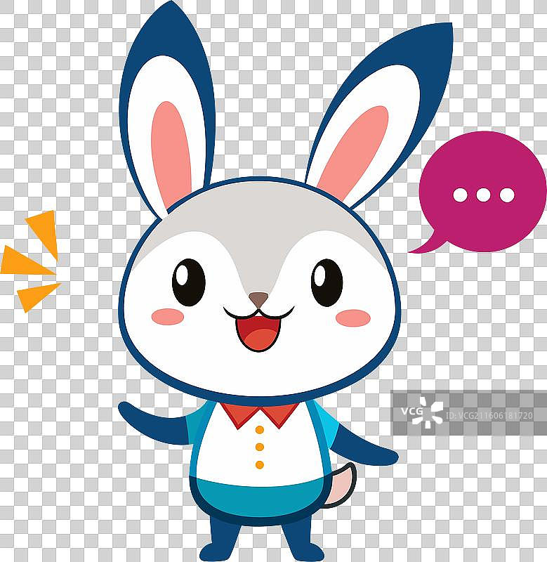 荷兰兔说卡哇伊图片素材