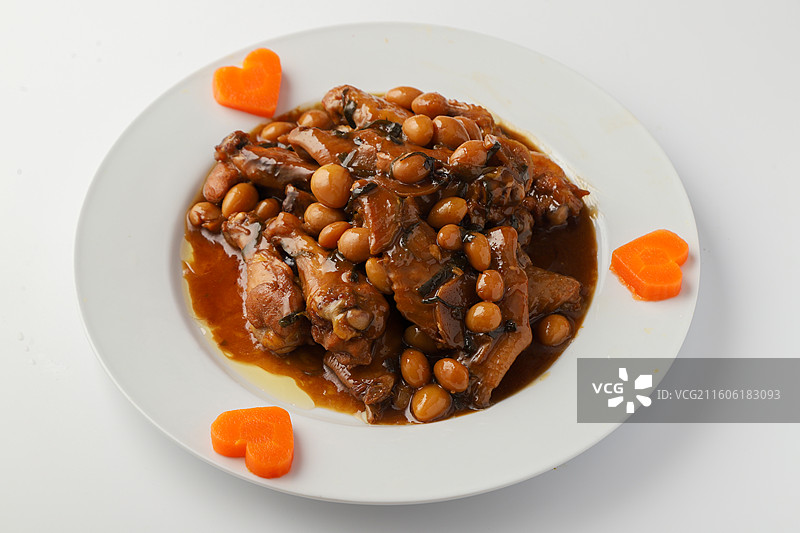 银杏鸡块图片素材