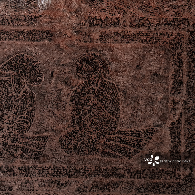 曲阜孔庙 神庖汉画像石二展室 1937年出土于曲阜韩家铺的双室石椁墓图片素材