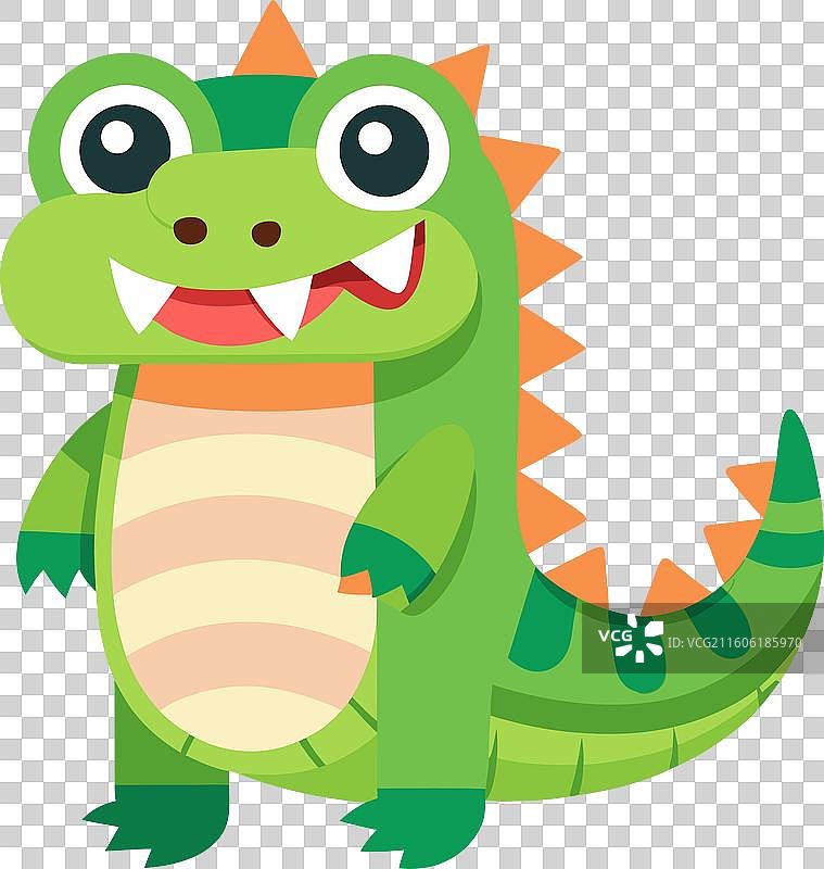 矮小的鳄鱼保持可爱图片素材