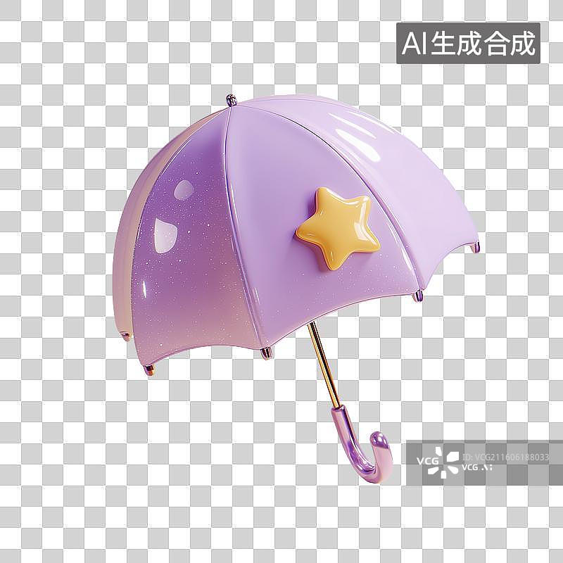 【AI数字艺术】卡通雨伞图片素材