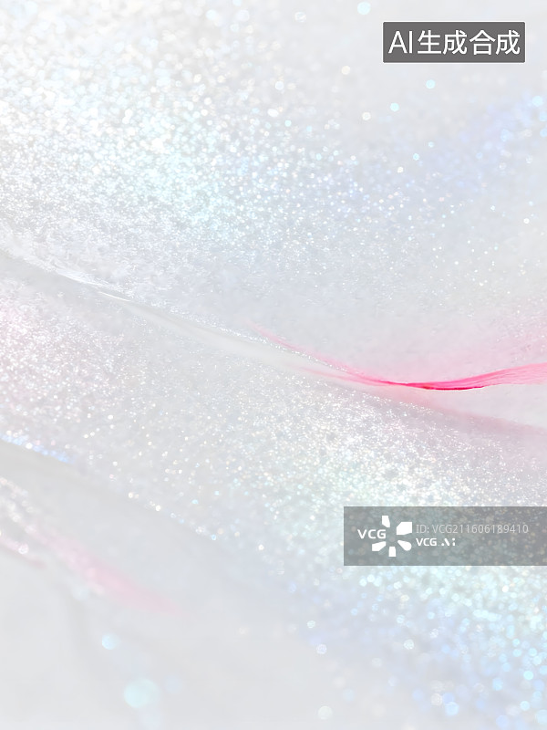 【AI数字艺术】一两撇粉红色隐藏在透白背景里，细腻亮闪图片素材